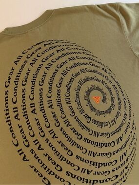 Nike ACG Vortex Shirt Men L LOOSE Black Hole Geometric Swirl Mountain Crew Neck